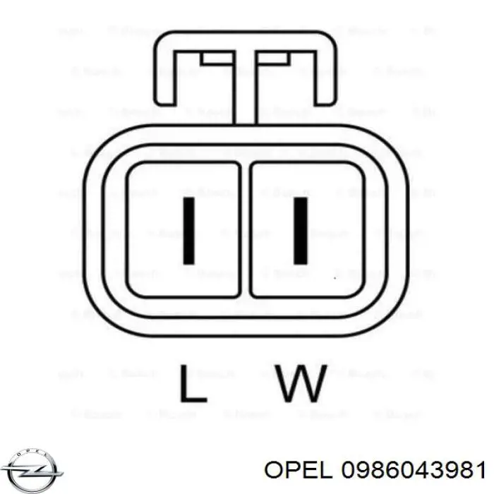 0986043981 Opel Авто генератор