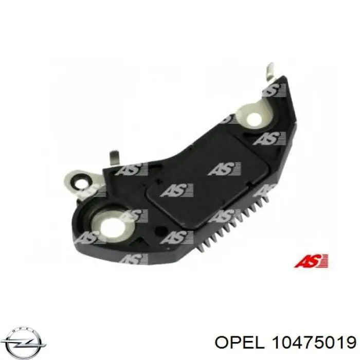 10475019 Opel реле-регулятор генератора, (реле зарядки)