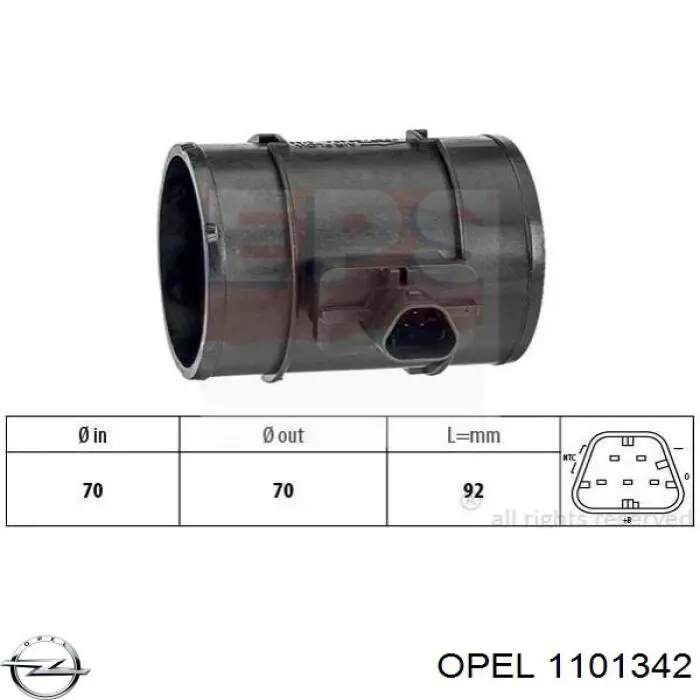 Підкрилок переднього крила, лівий Opel 1101342 ціна, від 107.91 USD