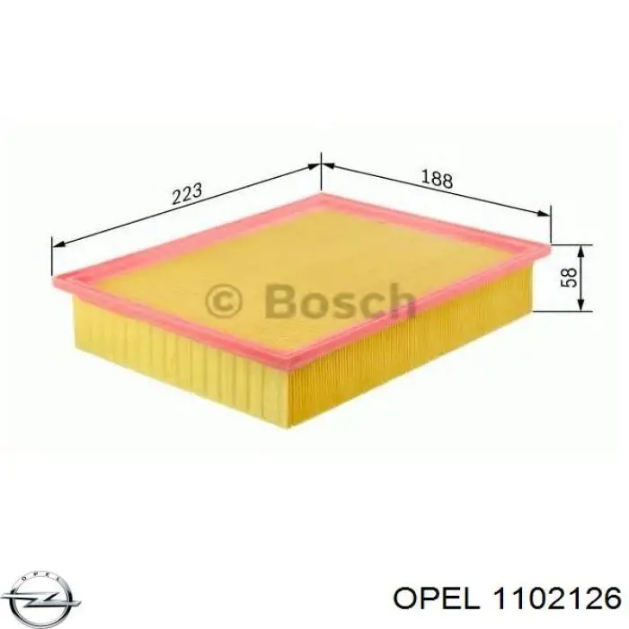 Крило переднє праве Opel 1102126 ціна, від 33.72 USD