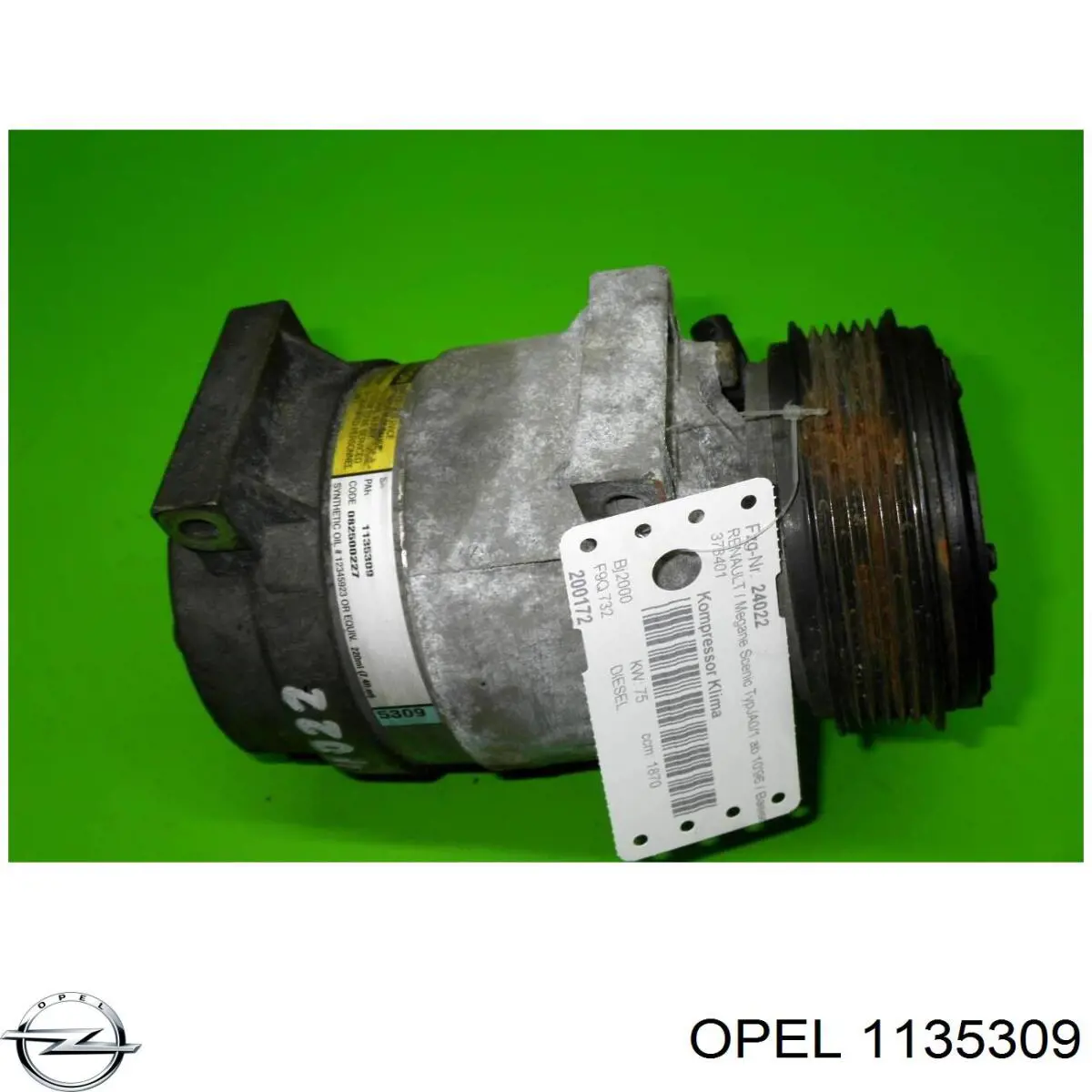 Купити 1135309 Opel Компресор кліматичної установки