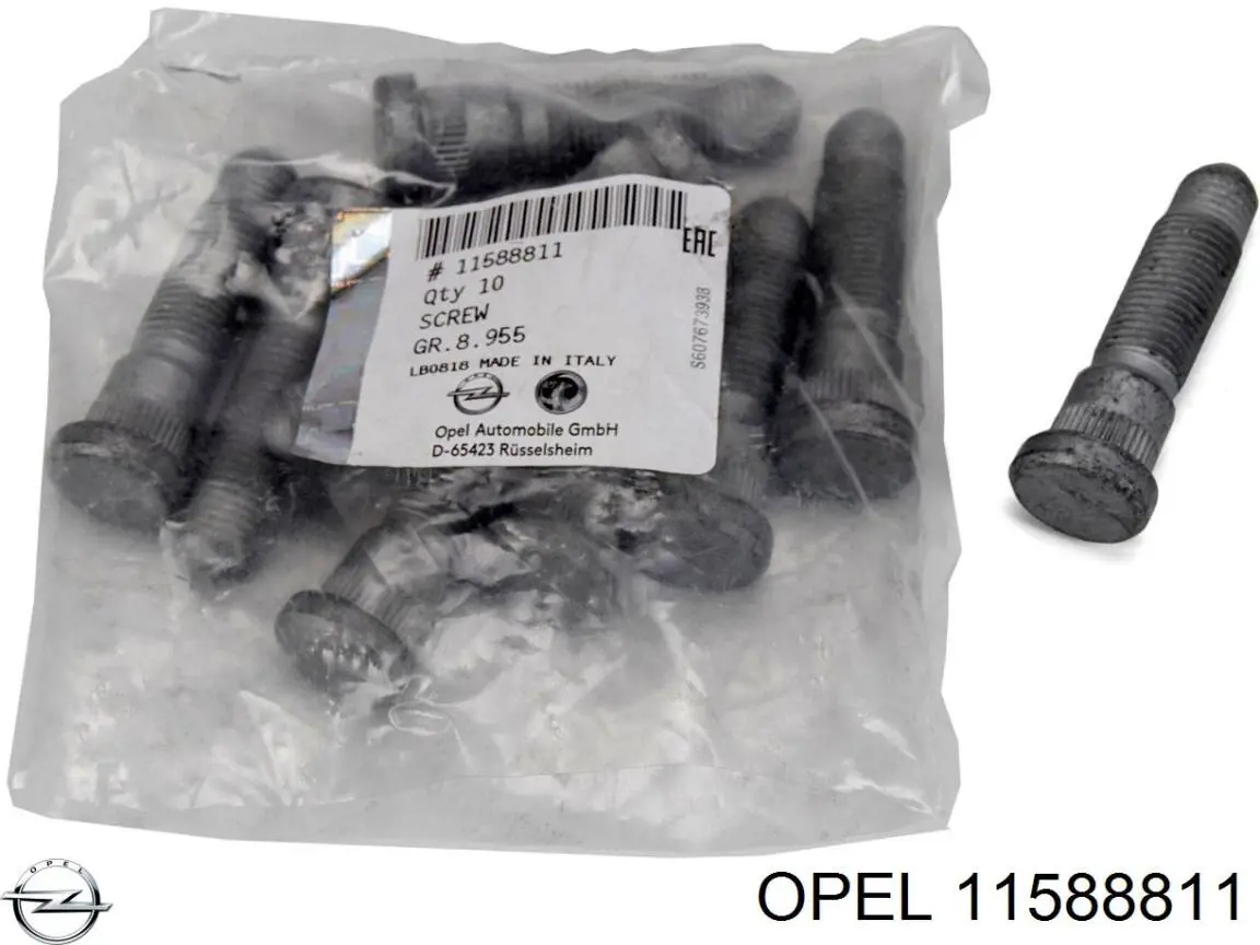 Купити 11588811 Opel Колісний болт