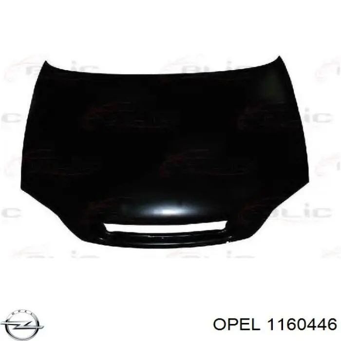 Капот Opel 1160446 ціна, від 92.52 USD