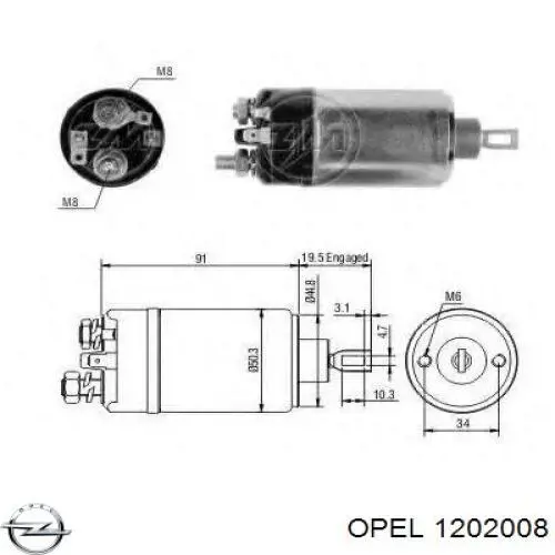 Стартер 1202008 Opel