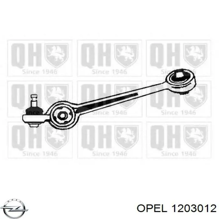 Щітка стартера 1203012 Opel