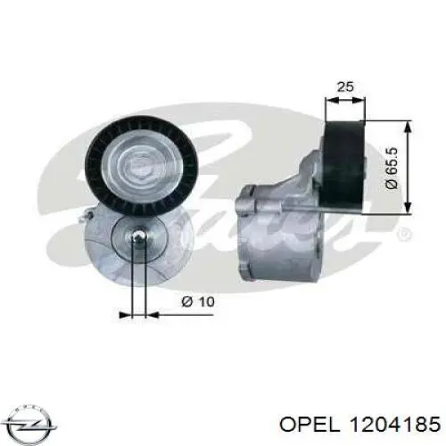 1204185 Opel натягувач приводного ременя