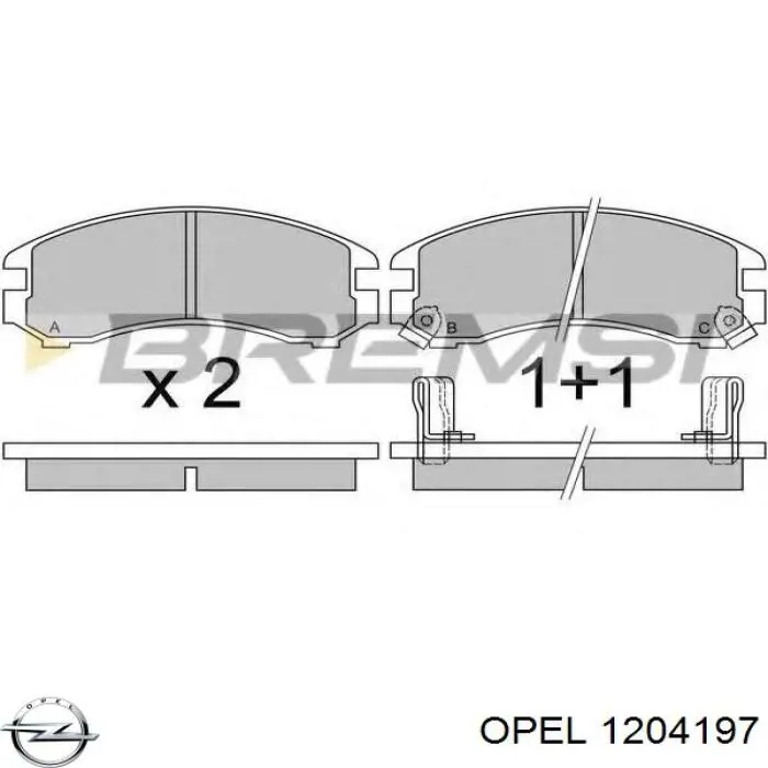 1204197 Opel генератор