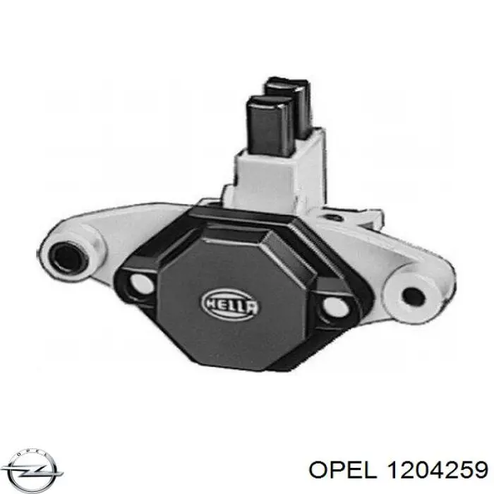 1204259 Opel реле-регулятор генератора, (реле зарядки)