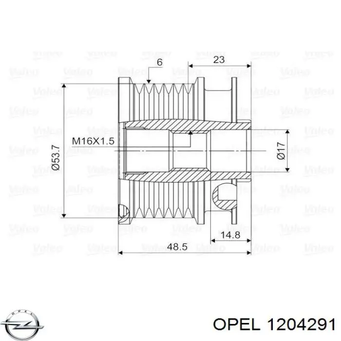 Інерційний шків Opel 1204291 ціна, від 40.94 USD