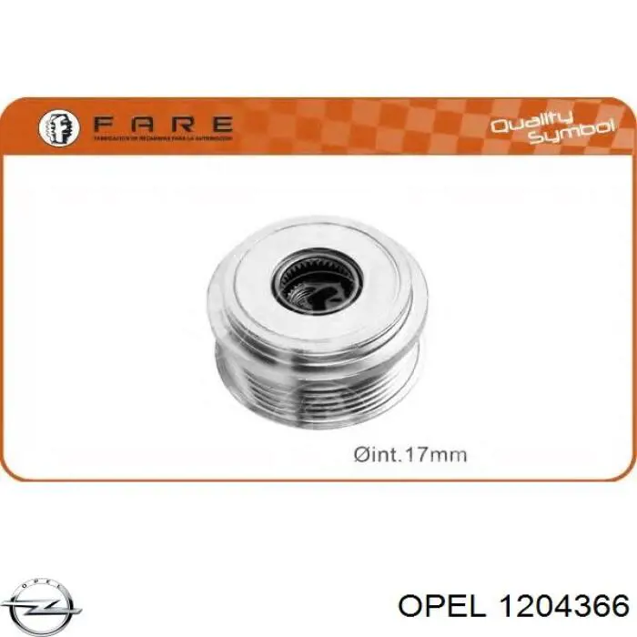 Купити 1204366 Opel Шків генератора