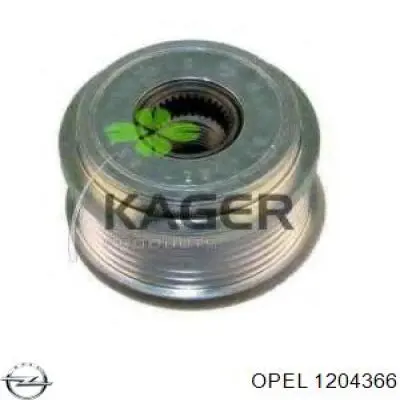 Шків генератора 1204366 Opel