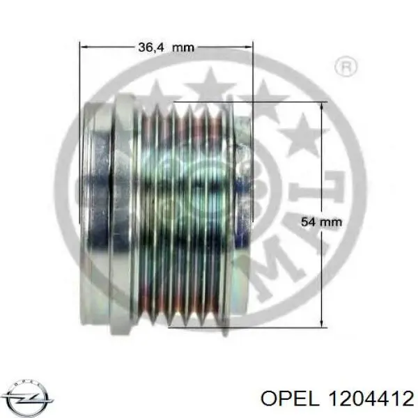 Купити 1204412 Opel Шків генератора