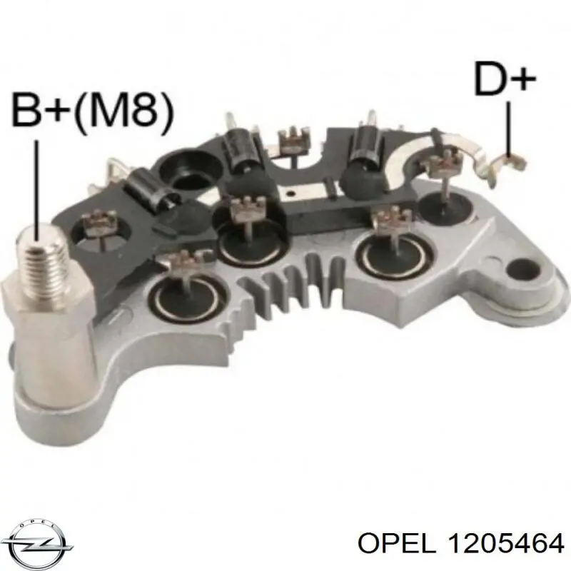 Міст доданий генератора Opel 1205464 ціна, від 11.38 USD