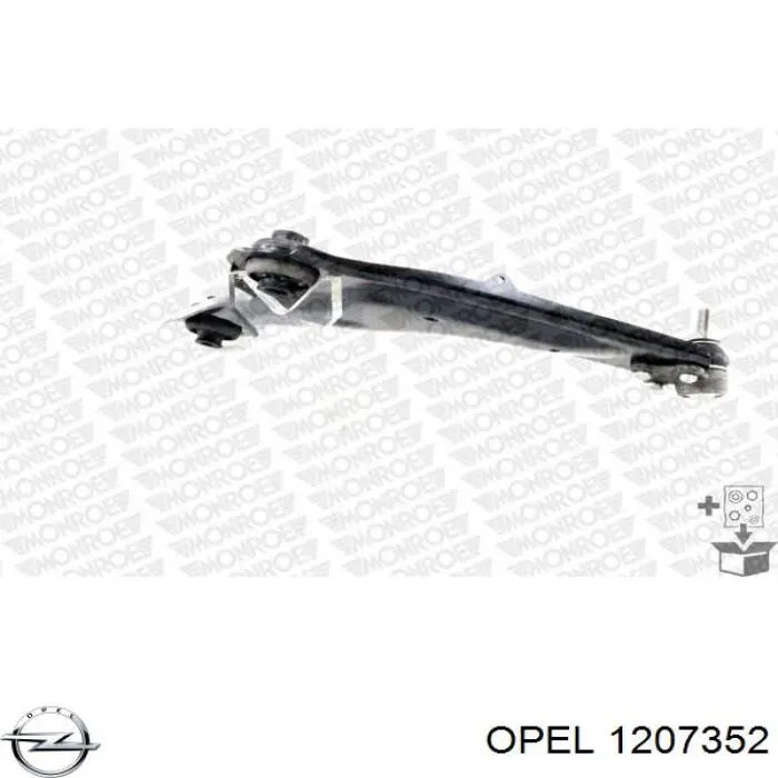 1207352 Opel мотор-привід відкр/закр. замка двері, задньої