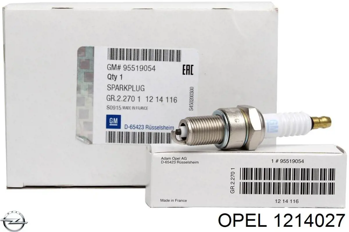 Свічки Opel 1214027