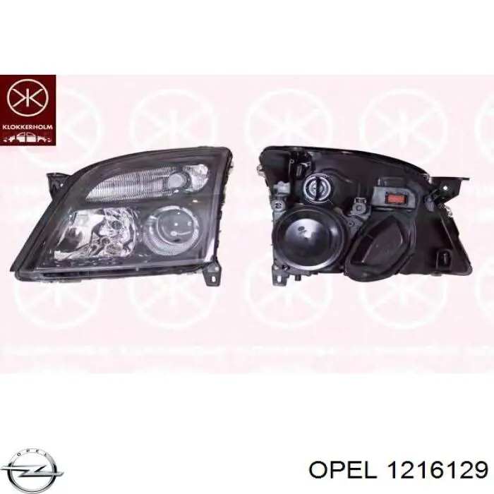 1216129 Opel Фара дальнього світла в зборі