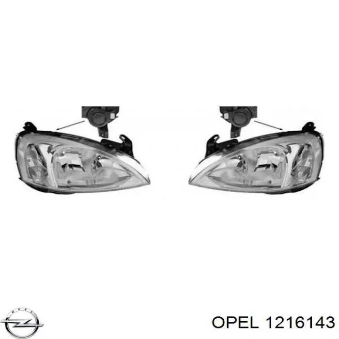 Основна фара - вставка Opel 1216143 ціна, від 46.73 USD