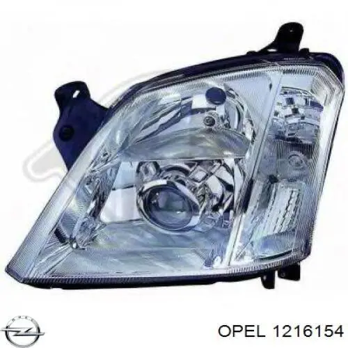 Фара правая Opel 1216154 ціна, від 787.44 USD