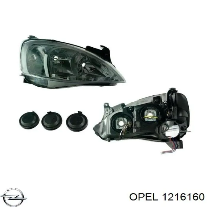 Купити 1216160 Opel Права блок фара