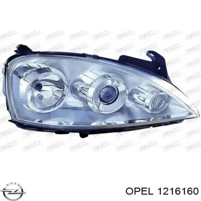 Фара правая Opel 1216160 ціна, від 81.90 USD