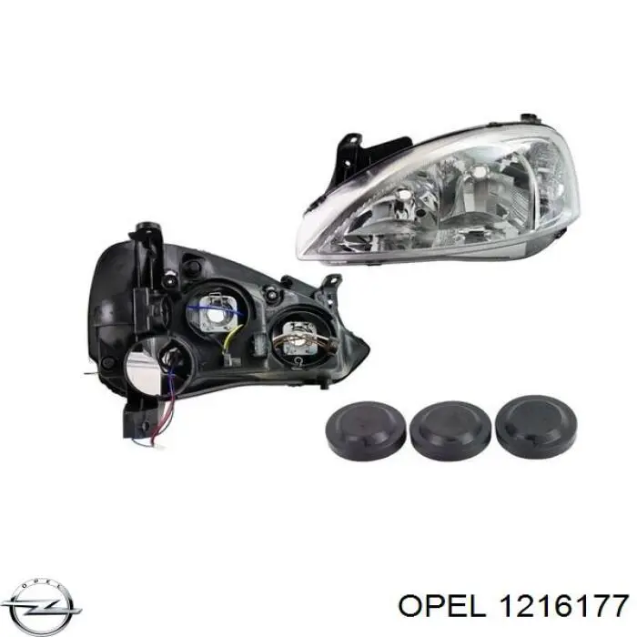 Фари Opel 1216293 ціна, від 93.52 USD
