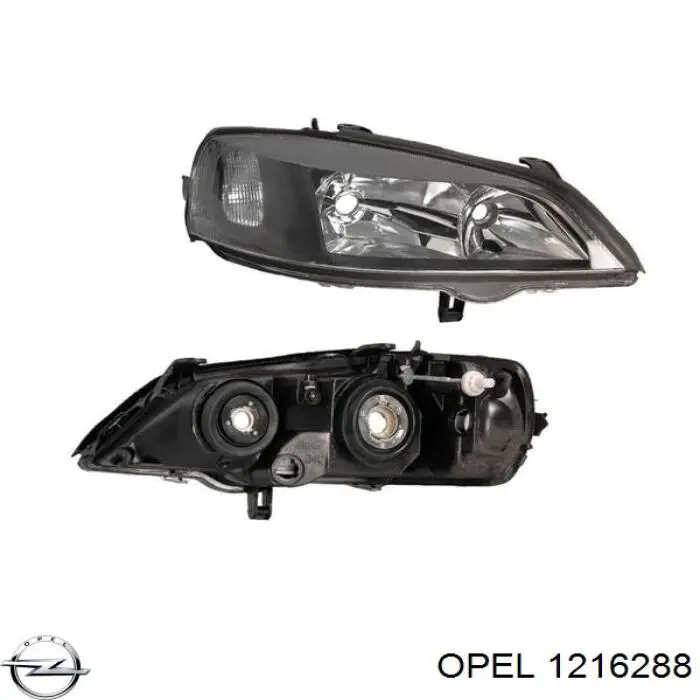 1216107 Opel Основна фара - вставка