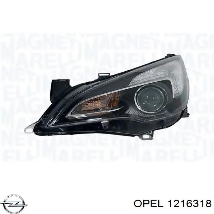 Фара правая Opel 1216318 ціна, від 438.28 USD