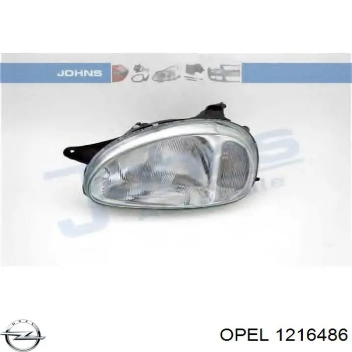 Фари Opel 1216486 ціна, від 28.62 USD