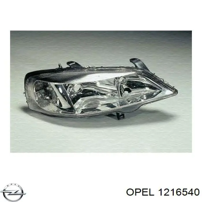 Фара права 1216540 Opel