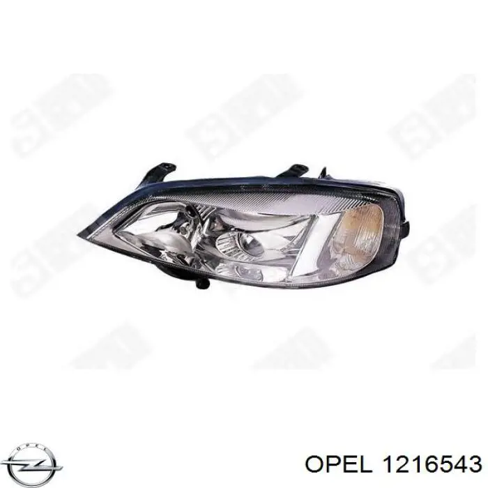 Фари Opel 1216543 ціна, від 101.52 USD