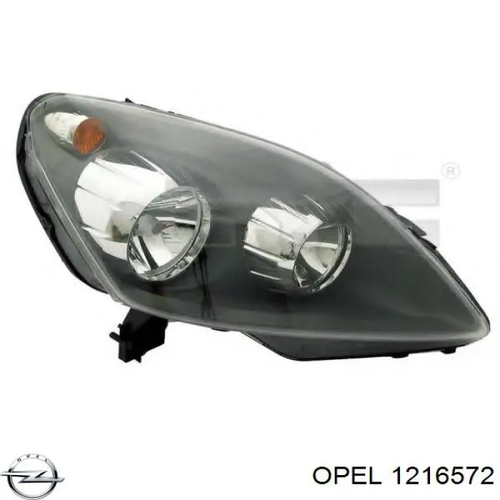 Фара права 1216572 Opel