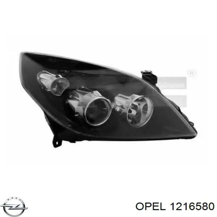 Купити 1216580 Opel Права блок фара