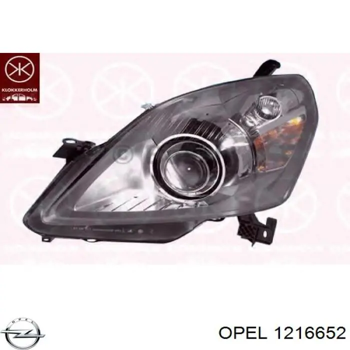 Фара правая Opel 1216652 ціна, від 141.43 USD