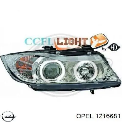 1216681 Opel Фара дальнього світла в зборі