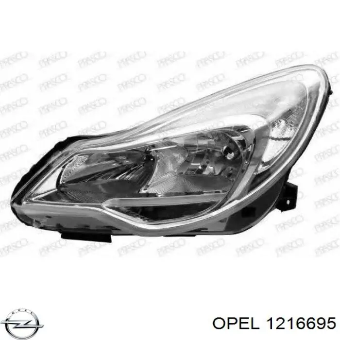 Купити 1216695 Opel Основна фара в зборі ліва