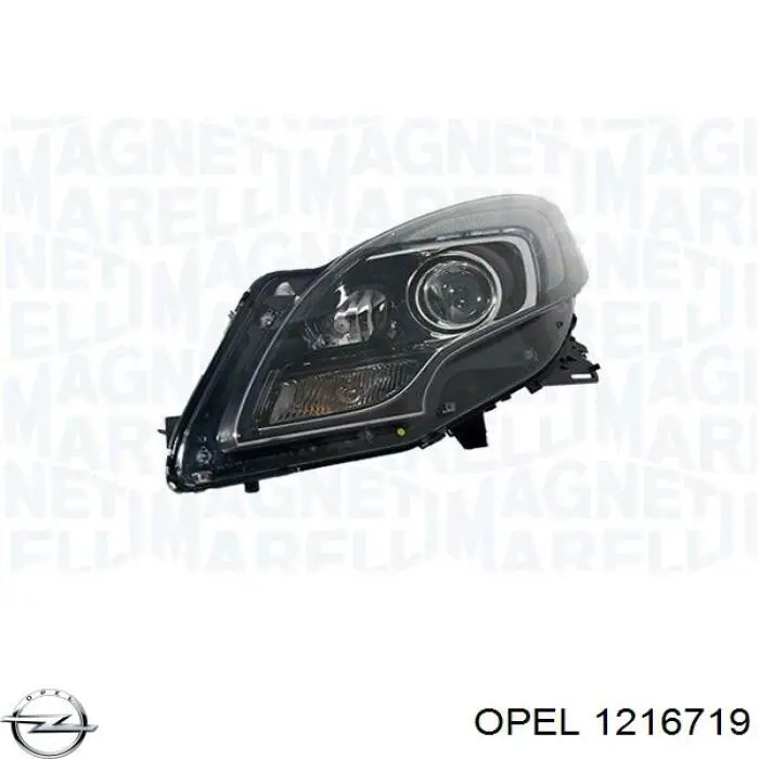 Фара правая Opel 1216719 ціна, від 995.07 USD