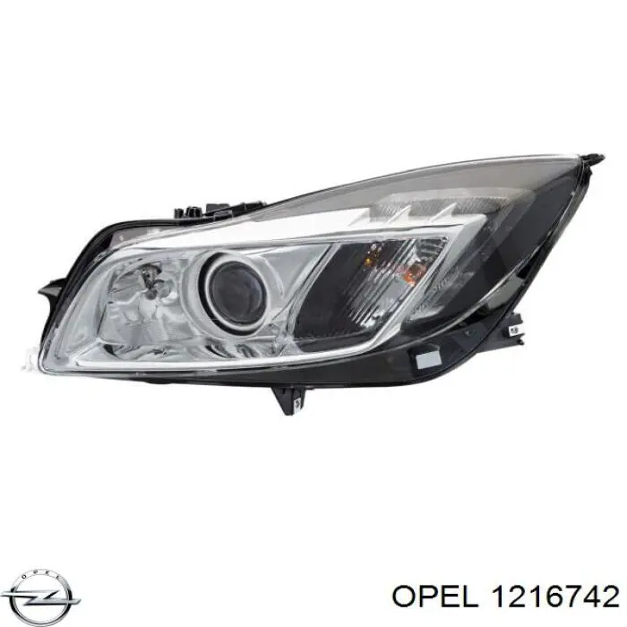Купити 1216742 Opel Основна фара в зборі ліва