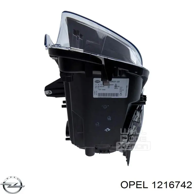 Фари Opel 1216742 ціна, від 1010.07 USD
