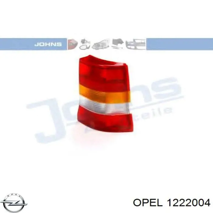 1222004 Opel ліхтар задній правий
