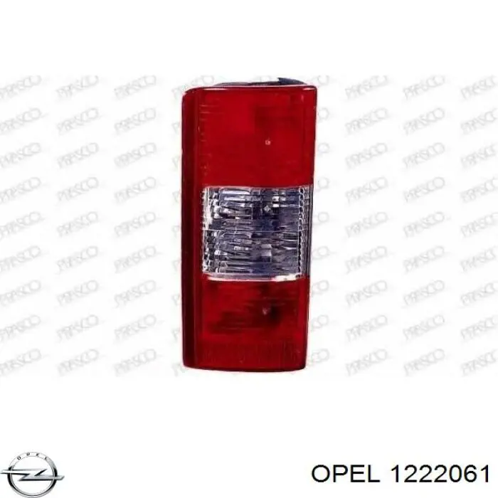 1222061 Opel ліхтар задній лівий