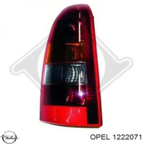 1222071 Opel ліхтар задній лівий