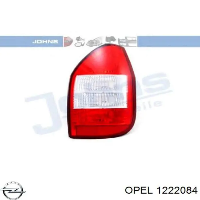 1222084 Opel ліхтар задній правий