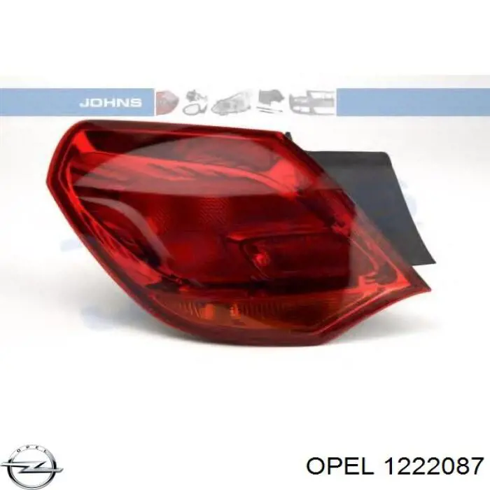 Купити 1222087 Opel Ліхтар задній