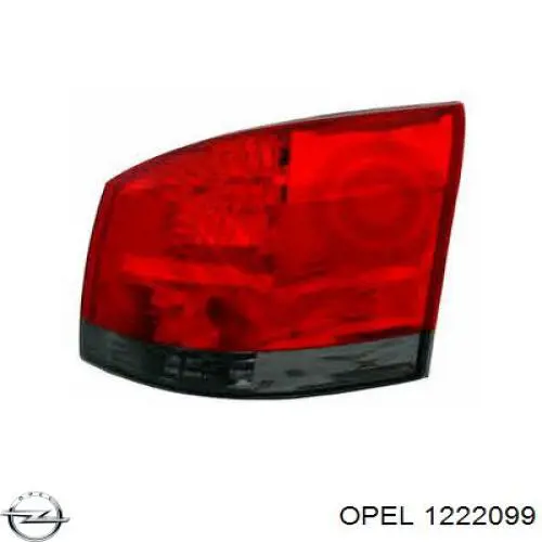 1222099 Opel Задня ліва фара