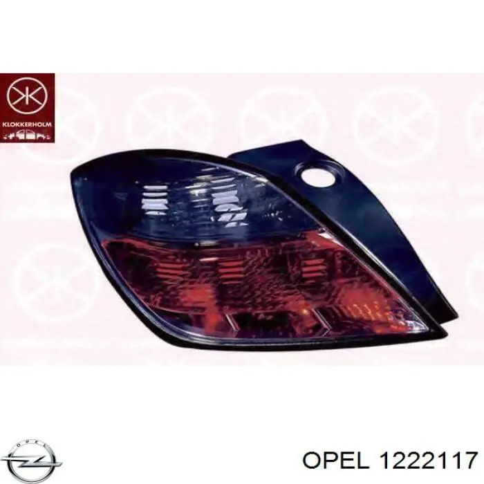 Ліхтар задній лівий Opel 1222117 ціна, від 52.50 USD