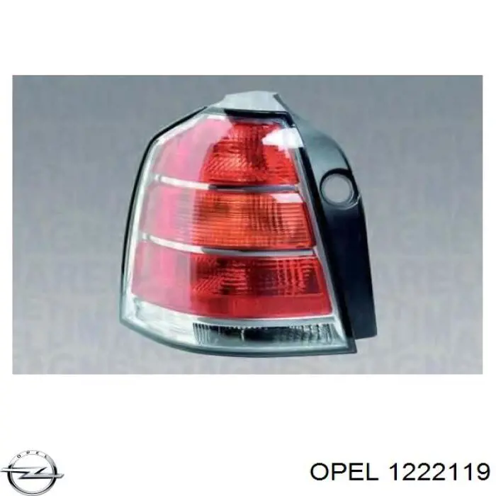 1222119 Opel ліхтар задній лівий