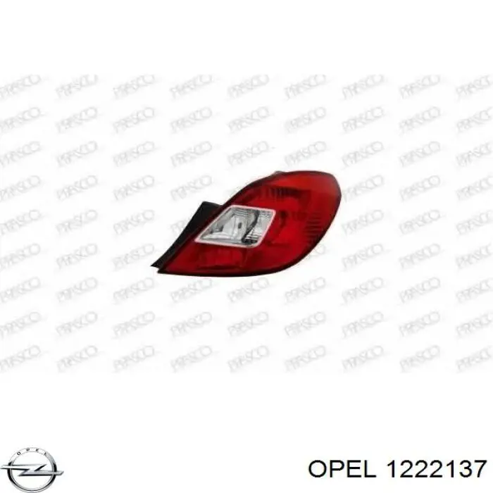 1222137 Opel Ліхтар задній правий