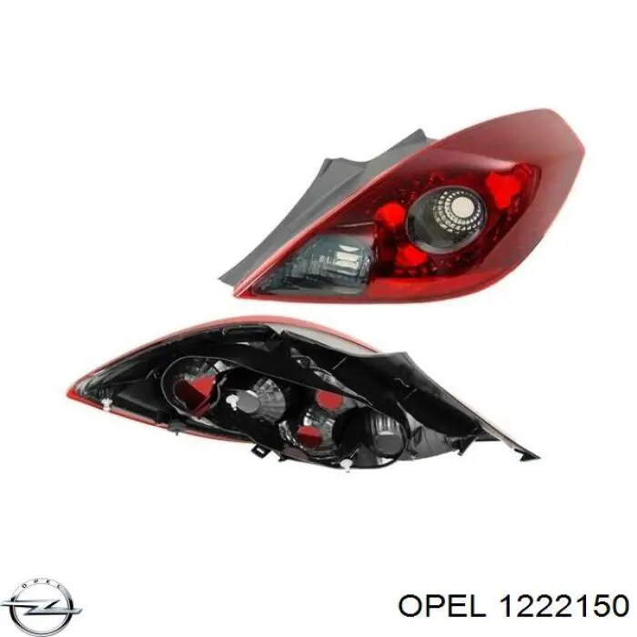 1222150 Opel Ліхтар задній правий