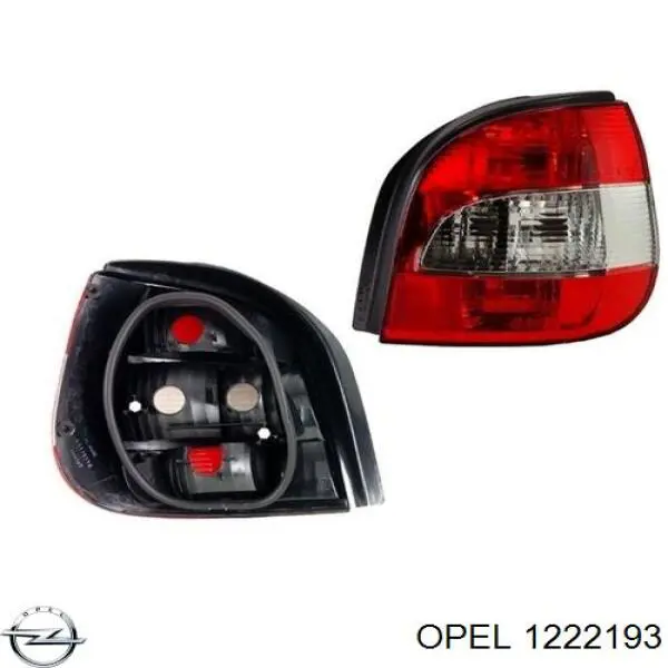 1222193 Opel Задня ліва фара