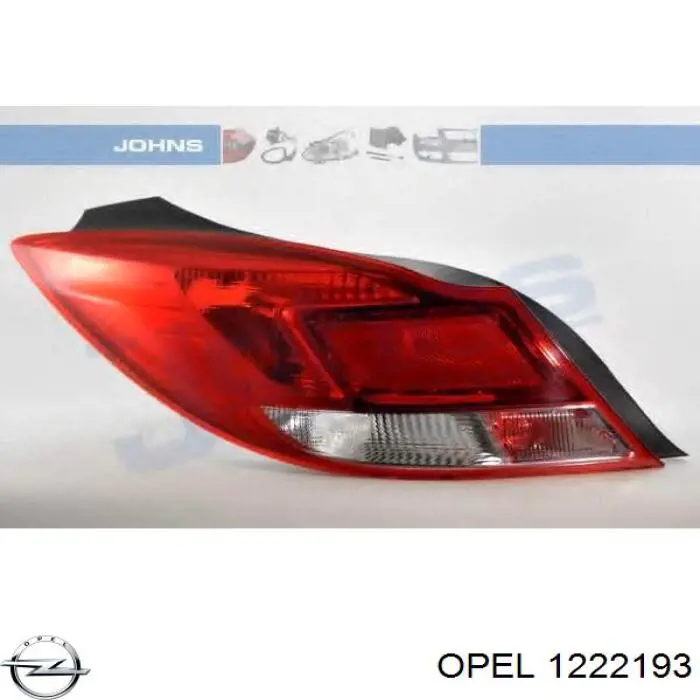1222193 Opel Задня ліва фара